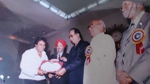 Mr. M.J. Rajan with Dy. CM Mr. Ramrao Adik
